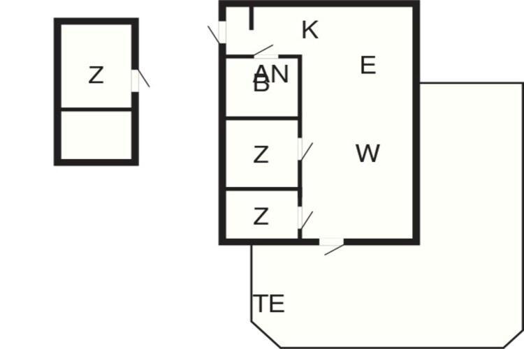 6 Person Holiday Home In 斯莱格思 外观 照片